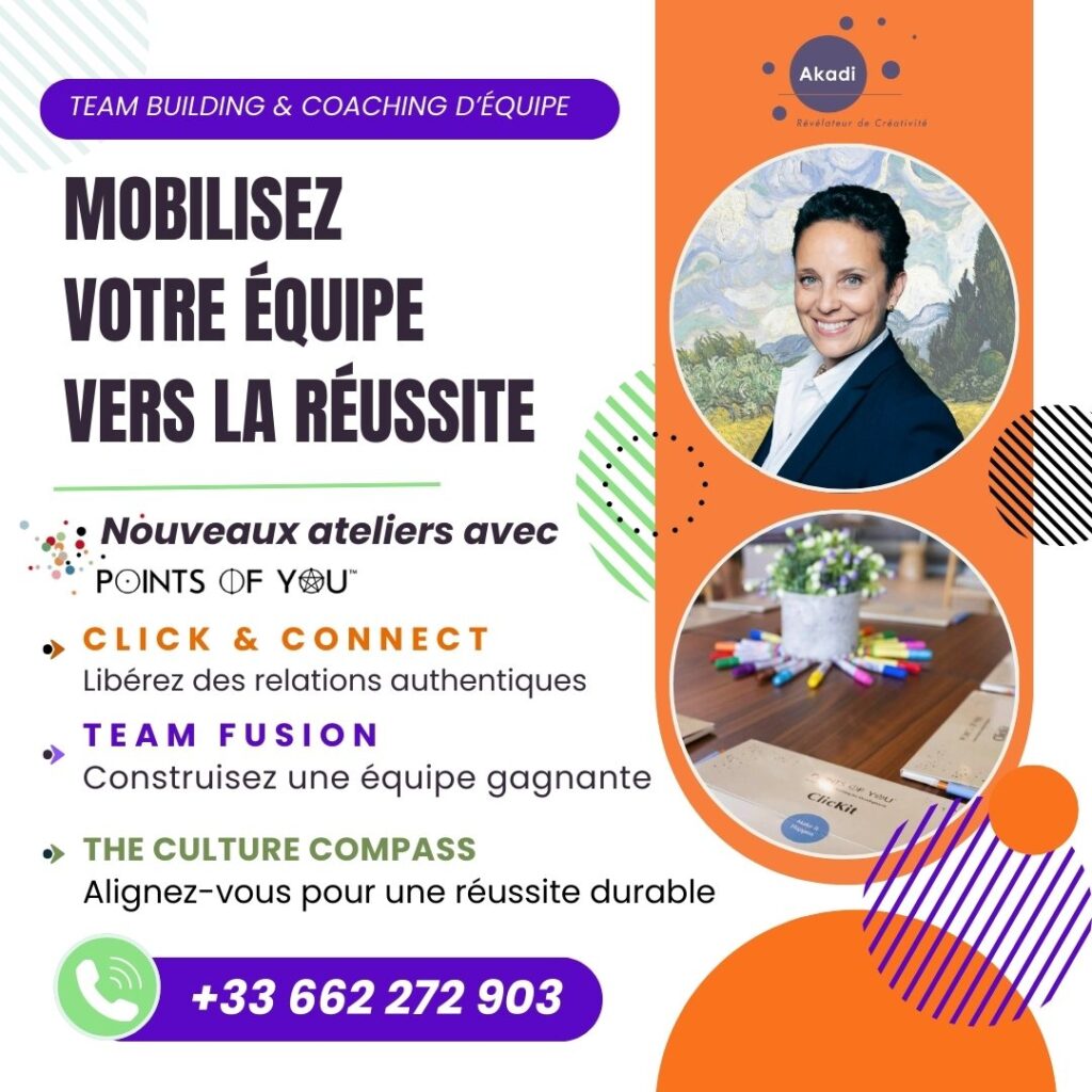 les nouveaux Ateliers avec Clickit de Points Of You® by Catherine Fouilland, CEO Akadi et Expert et business Trainer