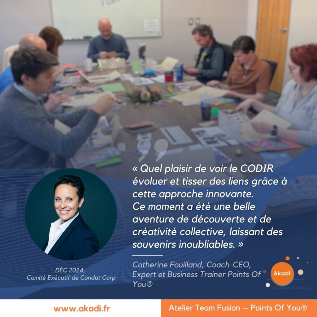 Team Fusion à Condat Corp - Saline, Michigan en Décembre 2024 - Animé par Catherine Fouilland, Coach prfessionnelle et Expert Points Of You®