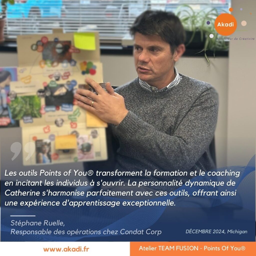 Team Fusion à Condat Corp - Saline, Michigan en Décembre 2024 - Temoignage Stéphane Ruelle, Responsable des opérations