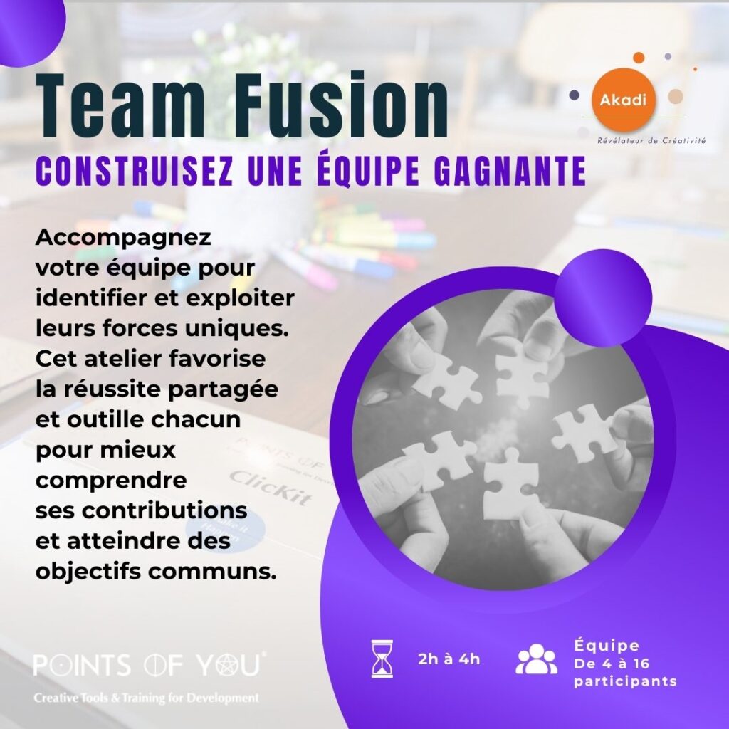 Ateliers avec Clickkit de Points Of You® by Akadi Team Fusion